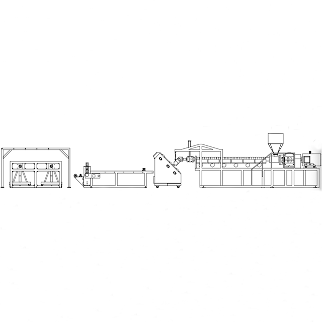 ECI135-1000 High Speed PS ABS PP Single Screw Single Layer Extruder For Sheet